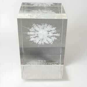 The Metropolitan Opera 3D Laser Crystal Glass Block Paperweight